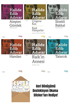 Halide Edib Adıvar 6 Kitap Seti + Okuma Sticker'ları