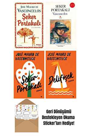 José Mauro de Vasconcelos 4 Kitap Seti + Okuma Sticker'ları