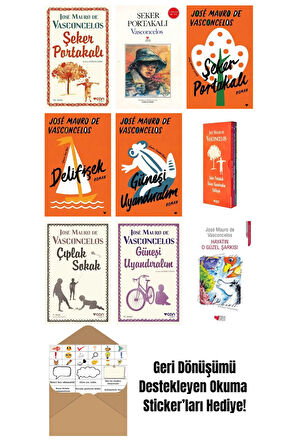José Mauro de Vasconcelos 9 Kitap Seti + Okuma Sticker'ları