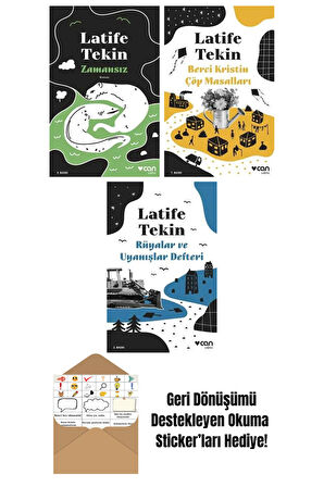 Latife Tekin 3 Kitap Seti + Okuma Sticker'ları