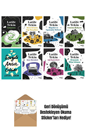 Latife Tekin 8 Kitap Seti + Okuma Sticker'ları