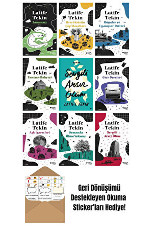 Latife Tekin 9 Kitap Seti + Okuma Sticker'ları