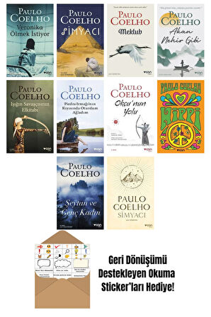 Paulo Coelho 10 Kitap Seti + Okuma Sticker'ları