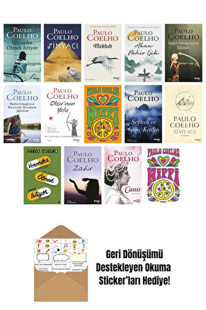 Paulo Coelho 14 Kitap Seti + Okuma Sticker'ları