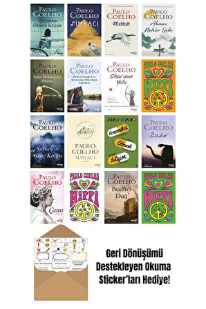 Paulo Coelho 16 Kitap Seti + Okuma Sticker'ları