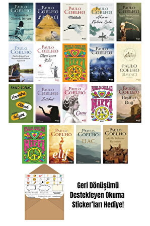 Paulo Coelho 19 Kitap Seti + Okuma Sticker'ları