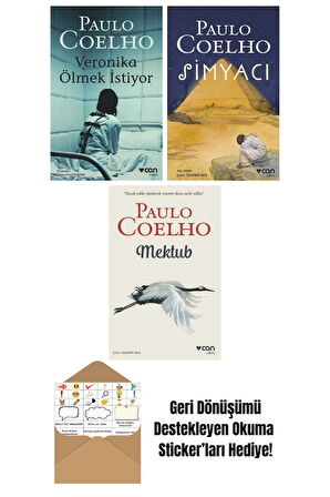 Paulo Coelho 3 Kitap Seti + Okuma Sticker'ları