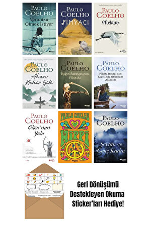 Paulo Coelho 9 Kitap Seti + Okuma Sticker'ları
