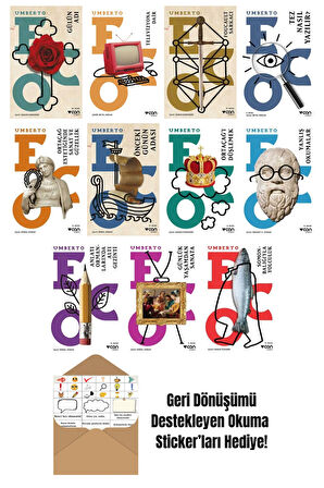 Umberto Eco 11 Kitap Seti + Okuma Sticker'ları