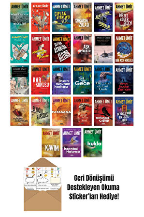 Ahmet Ümit 27 Kitap Seti + Okuma Sticker'ları