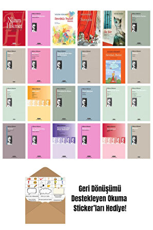 Nazım Hikmet 24 Kitap Seti + Okuma Sticker'ları