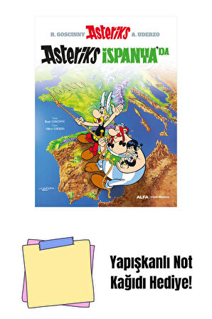 Asteriks 14 - Asteriks İspanya'da + Yapışkanlı Not Kağıdı