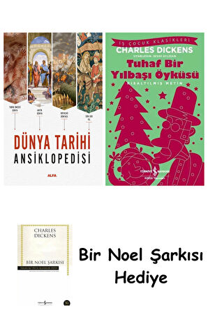Dünya Tarihi Ansiklopedisi (Ciltli) + Tuhaf Bir Yılbaşı Öyküsü + Bir Noel Şarkısı