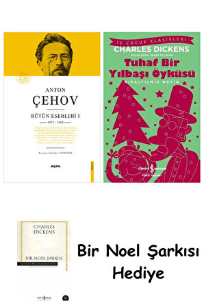 Anton Çehov Bütün Eserleri 1 (Ciltli) + Tuhaf Bir Yılbaşı Öyküsü + Bir Noel Şarkısı