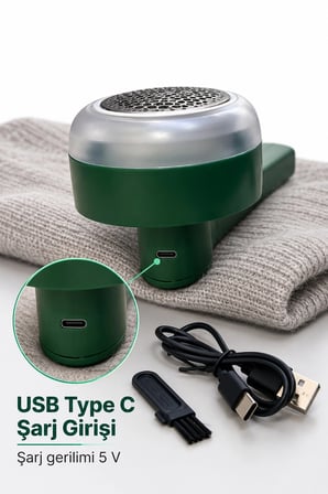 Şarjlı Tüy Temizleme Makinesi 800 Mah Bataryalı