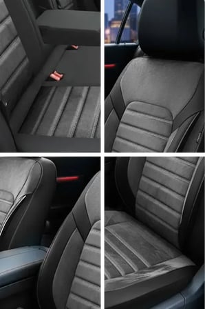 Mitsubishi Space Wagon 2.4 Gdı 4x4 (150 Hp) 2000 UYUMLU  KUMAŞ ALCANTARA OTO KOLTUK KILIFI FÜME