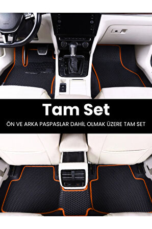 SEAT-LEON-5F-(2013-2020) İÇİN EVA İÇ PASPAS TAKIMI (METAL TOPUKLUK DAHİL)