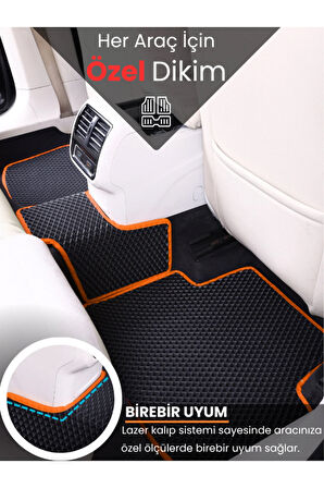 VOLKSWAGEN-GOLF 6-(2009-2013) İÇİN EVA İÇ PASPAS TAKIMI (METAL TOPUKLUK HARİÇ)