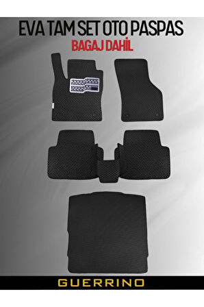 VOLKSWAGEN-CADDY-(2021-20250) İÇİN EVA FUL PASPAS TAKIMI (METAL TOPUKLUK DAHİL)