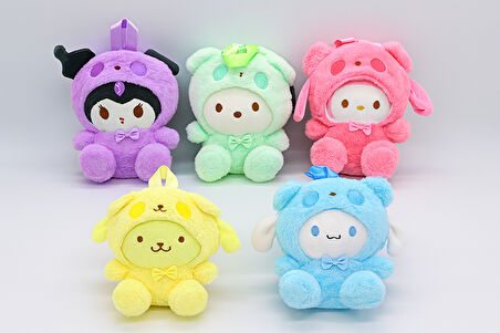 Peluş Kawaii Kuromi My Melody ve Cinnamoroll Sırt Çantası