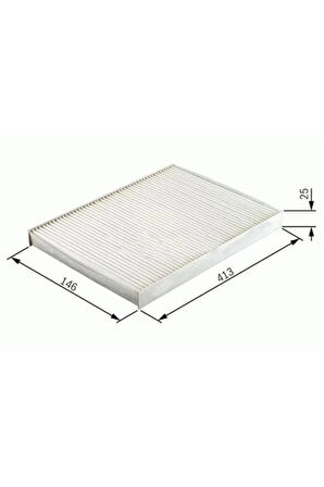 POLEN FİLTRESİ VECTRA B 1.6i-16i 16V-1.8i 16V-2.0-2.0i 16V-2.5i V6-2.6i V6 95-02