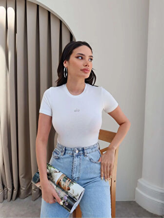  Beyaz Orj Crop Top
