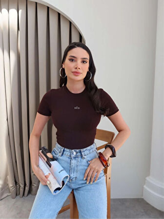 Acı Kahve Orj Crop Top