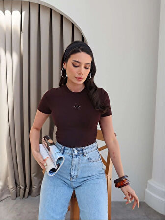 Acı Kahve Orj Crop Top