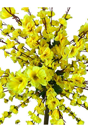 Atom Sarı Bahar Dalı 180 Cm 25x25 Metal Saksı