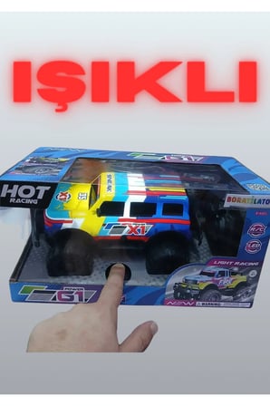 1:15 ÖLÇEK 27 MHZ IŞIKLI 15 KM HIZLI ŞARJLI FULL FONKSİYON UZAKTAN KUMANDALI OFF ROAD ARABA