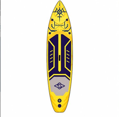 Sarı SET 325 x 82x15 Paddle Board Şişme Sörf Tahtası Full Set