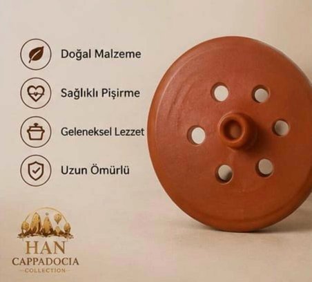 Kapadokya Çömlek Dolma Sarma Taşı 21 cm