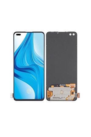 OPPO F17 UYUMLU LCD DOKUNMATİK EKRAN ÇITASIZ SİYAH