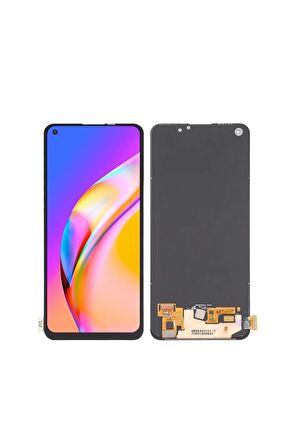 OPPO A74 UYUMLU LCD DOKUNMATİK EKRAN ÇITASIZ SİYAH SERVICE
