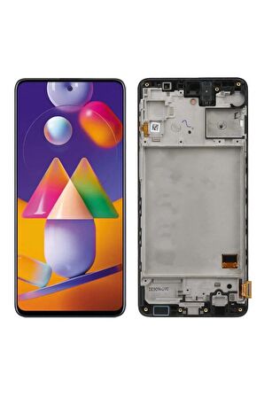 SAMSUNG M31S M317 UYUMLU LCD DOKUNMATİK EKRAN ÇITALI  SİYAH