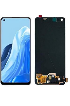OPPO RENO 7Z UYUMLU LCD DOKUNMATİK EKRAN ÇITASIZ SİYAH (5G)(TAMİR SETİ HEDİYELİ)