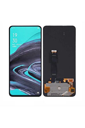OPPO RENO 2 UYUMLU LCD DOKUNMATİK EKRAN ÇITASIZ SİYAH(TAMİR SETİ HEDİYELİ)