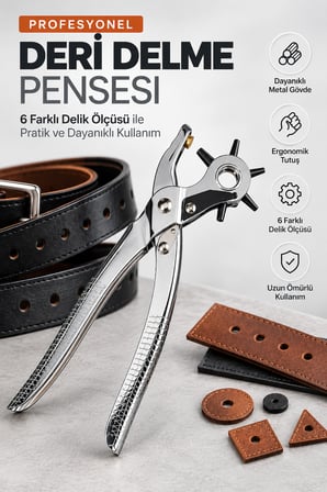 Kemer Delme Deri Delme Pensesi 6 Farklı Delim