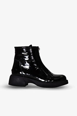 217651115-1 ZENNE Kadın Bot Siyah Rugan Deri