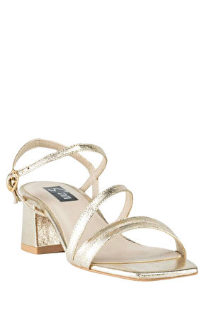 Stato Kadın Topuklu Sandalet Gold