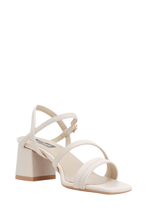 Stato Kadın Yazlık Topuklu Ayakkabı Beyaz