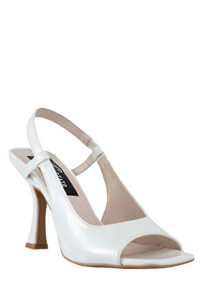 Stato Beyaz Topuklu Ayakkabı