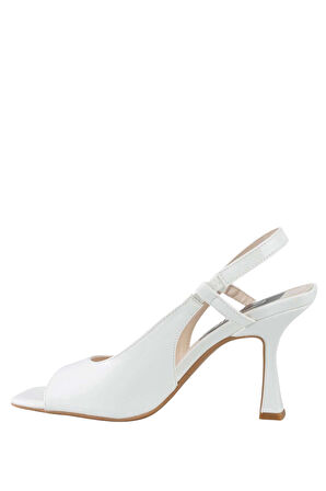 Stato Beyaz Topuklu Ayakkabı