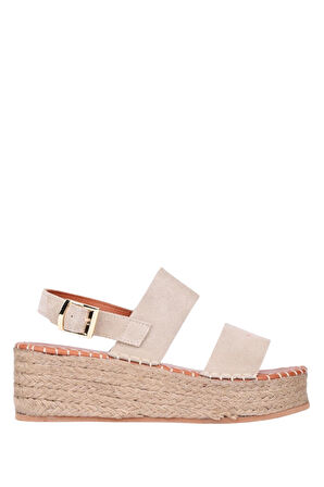 Stato Kalın Taban Kadın Sandalet Vizon