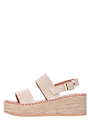 Stato Kalın Taban Kadın Sandalet Vizon