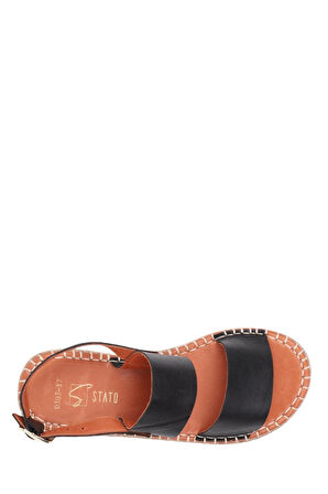 Stato Kalın Taban Kadın Sandalet Siyah