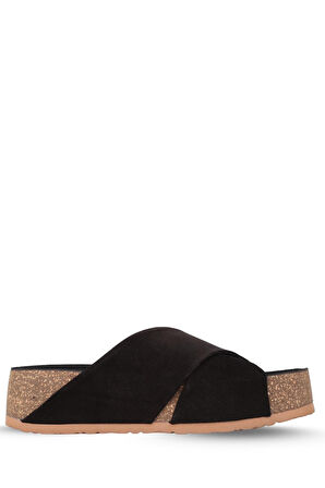 Stato Kalın Taban Kadın Terlik Siyah