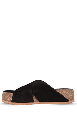 Stato Kalın Taban Kadın Terlik Siyah