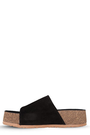 Stato Kalın Taban Kadın Terlik Siyah