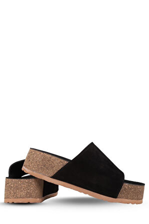 Stato Kalın Taban Kadın Terlik Siyah